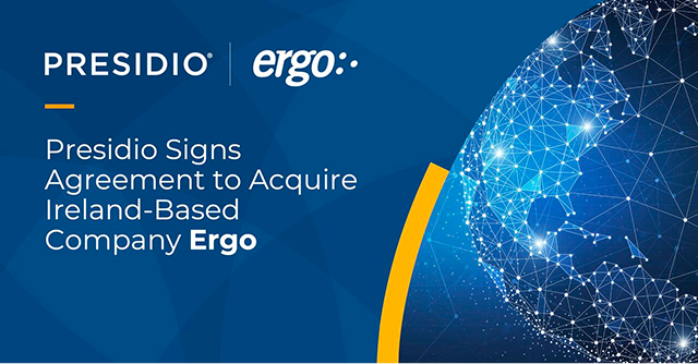 Ergo has entered into a definitive agreement to be acquired by Presidio